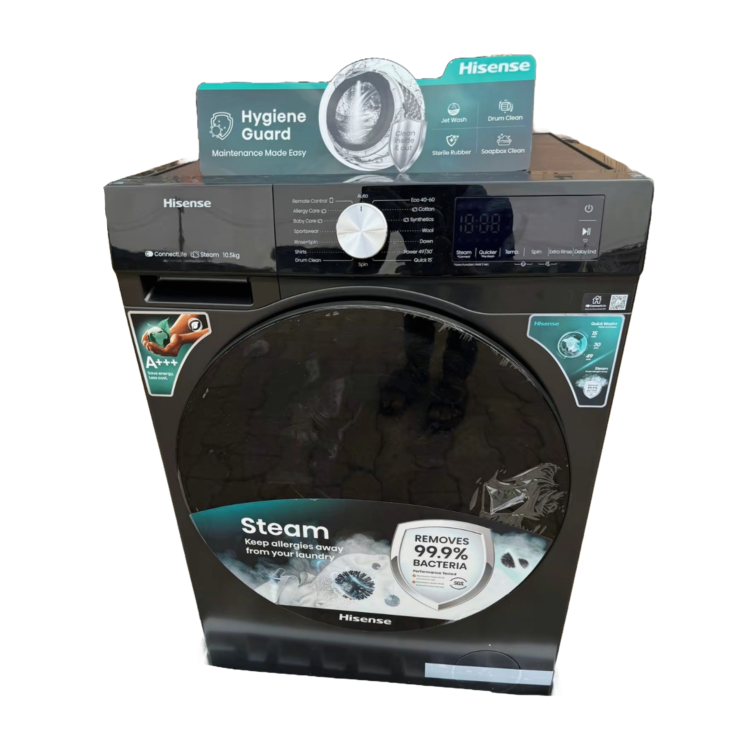 Hisense 10.5KG/6KG Front-Load Washer–Dryer Combo – Wm1043bt-wf3s