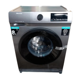 Hisense WM8014-WFQP 8kg Front Load Automatic Washing Machine – Inverter Motor, Efficient Fabric Care