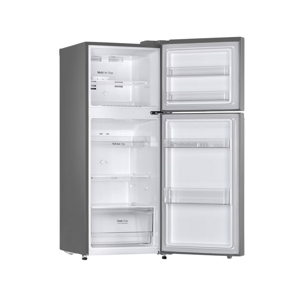LG Inverter Double Door Refrigerator, 235L Capacity with Top Freezer – Model REF 212PLGB-B, Silver