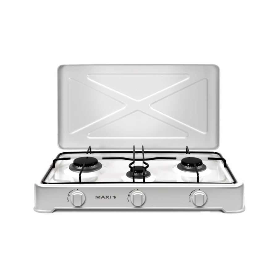 Maxi 3 Burner Tabletop Gas Cooker – Model 300 | Triple Burner for Efficient Cooking