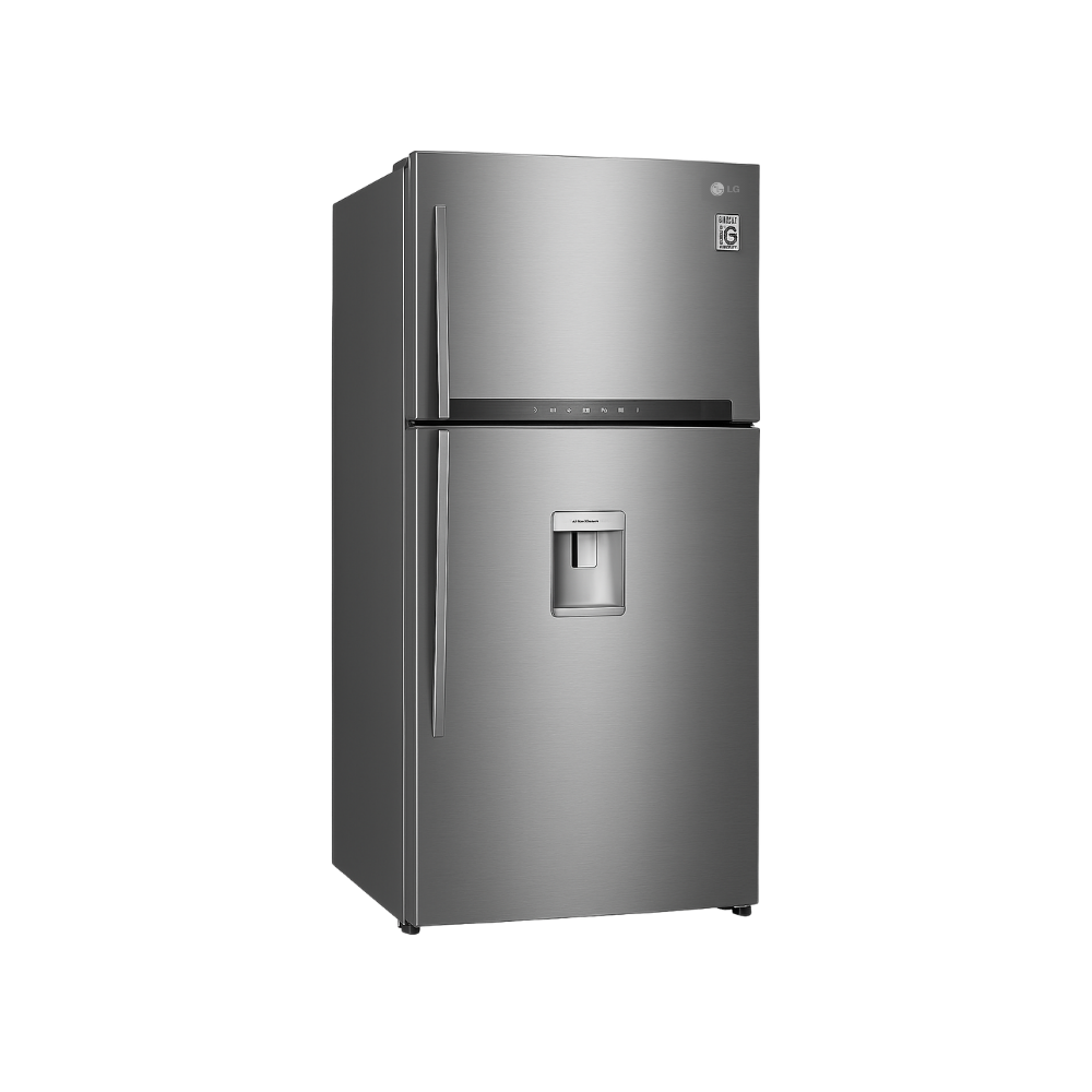 LG 471L Top Freezer Refrigerator with Vitamin Plus & Water Dispenser – Model REF 502 HLCL T, Silver Finish