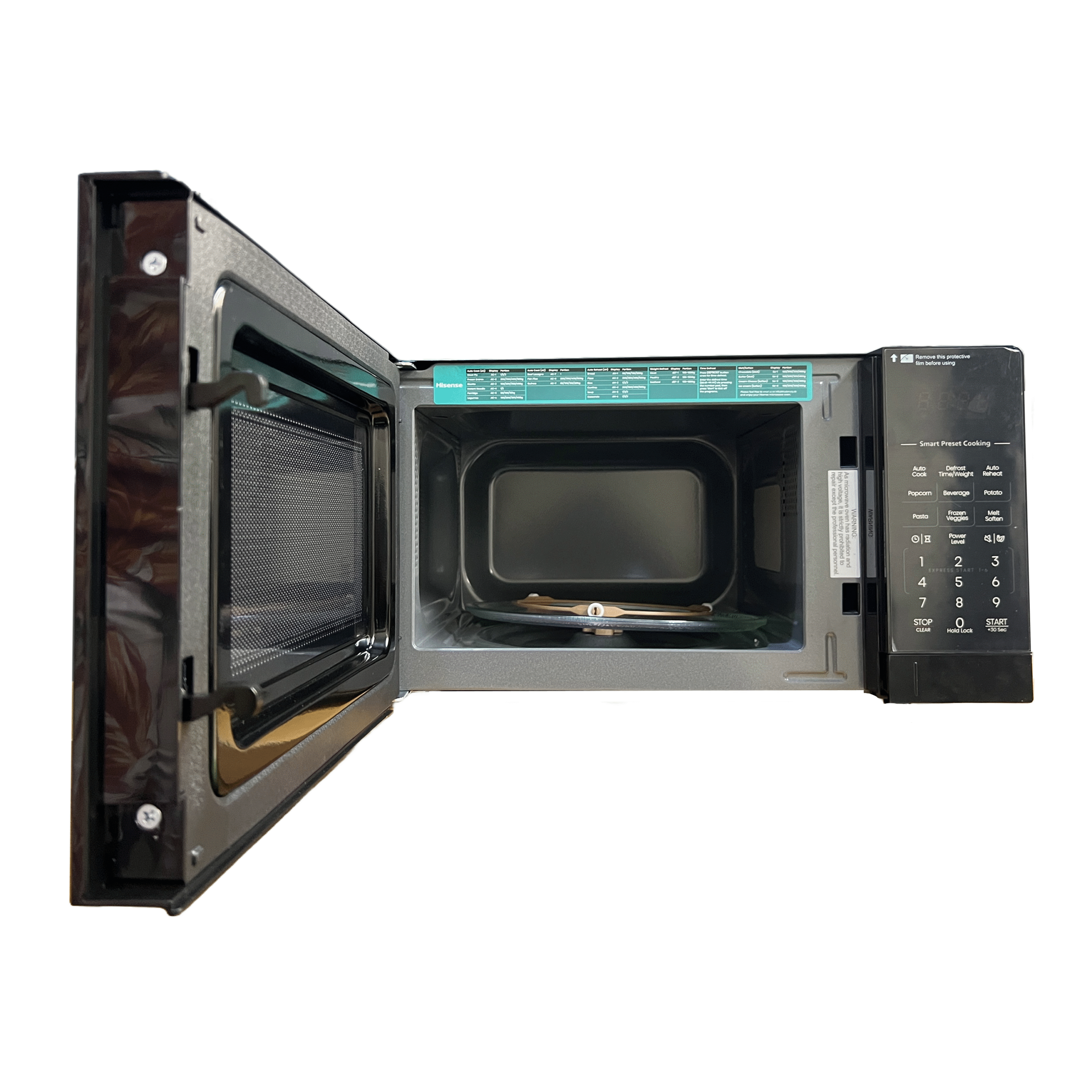 20L Black Microwave Oven with Manual Controls – Hisense H20MOBS6