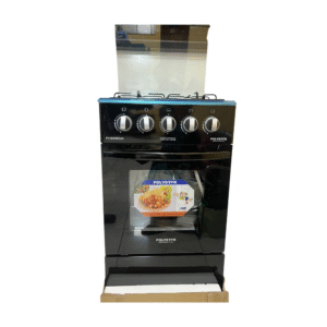 Polystar 4-Burner Gas Cooker with Auto Ignition and Oven Grill – Model PV-BS50G4A