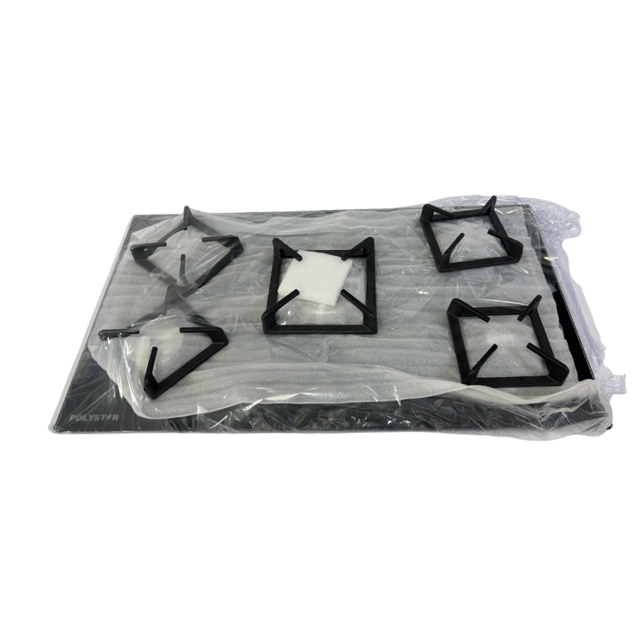 Polystar 8mm Tempered Glass 5-Burner Gas Cooktop – Model PV-HB5G5848