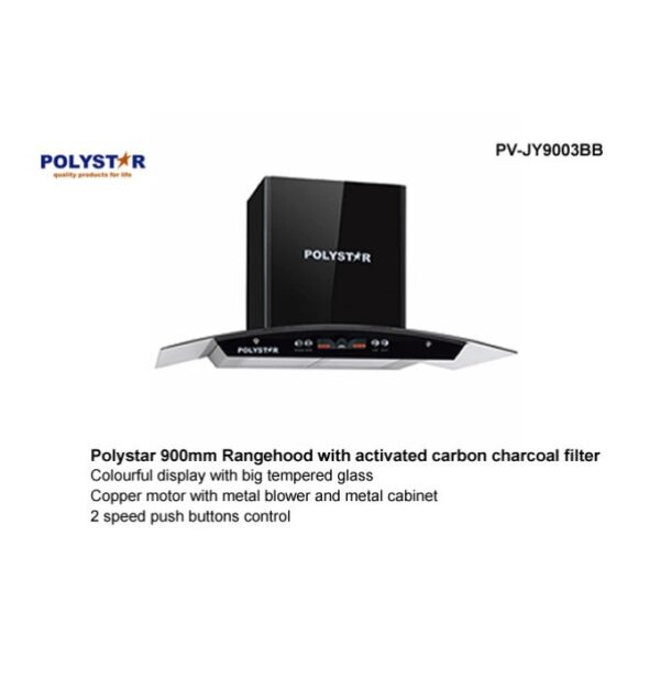 POLYSTAR 900M RANGEHOOD PV-JY9003BB Silver