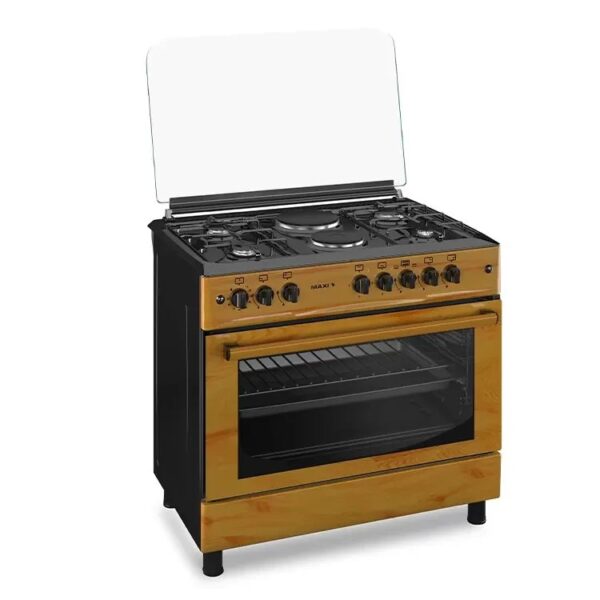 Maxi 60*90 (4+2) Burner Gas Cooker Wood Auto Ignition