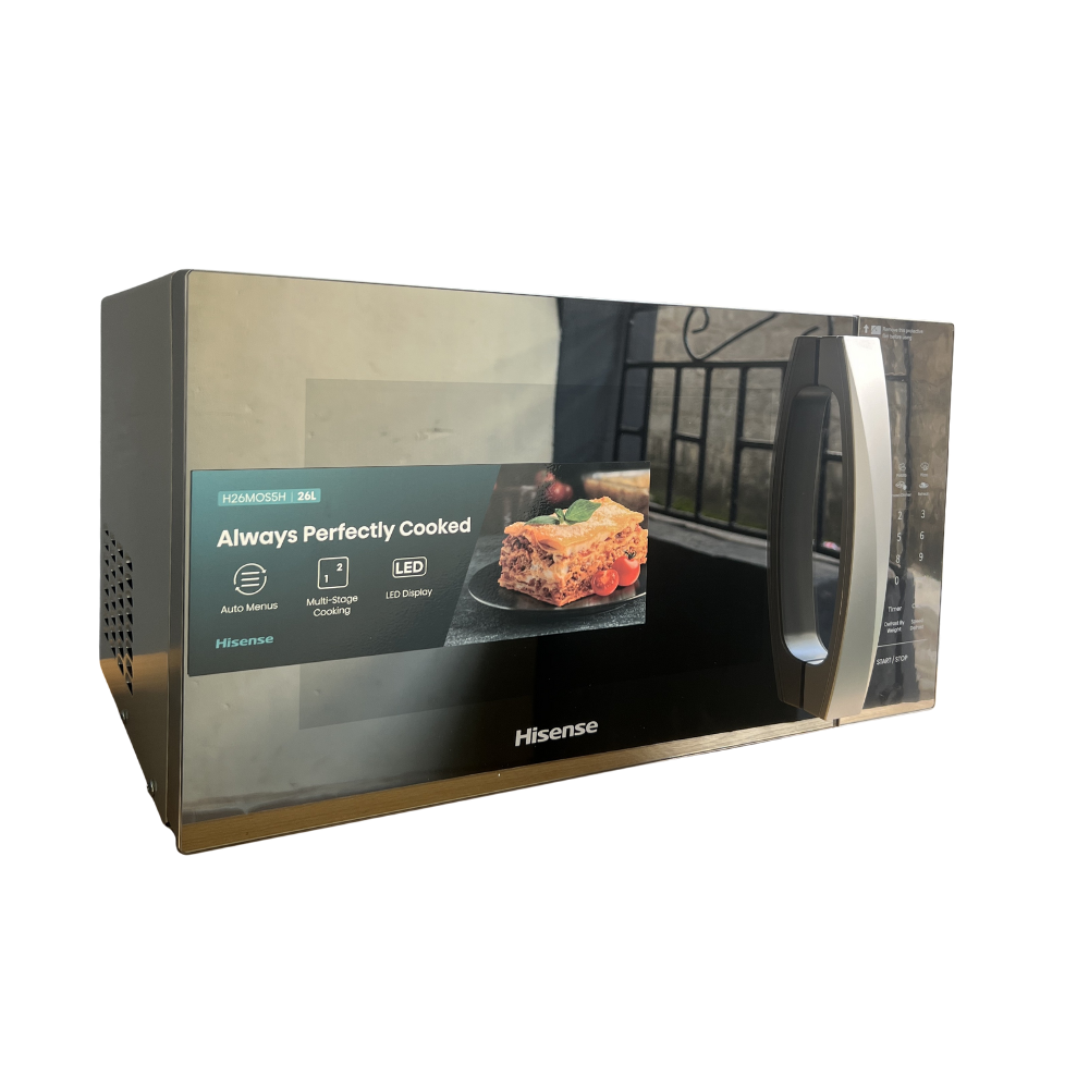 Hisense 26L Microwave Oven with LED Display and Multi-Function Cooking (MWO26MOS5H)