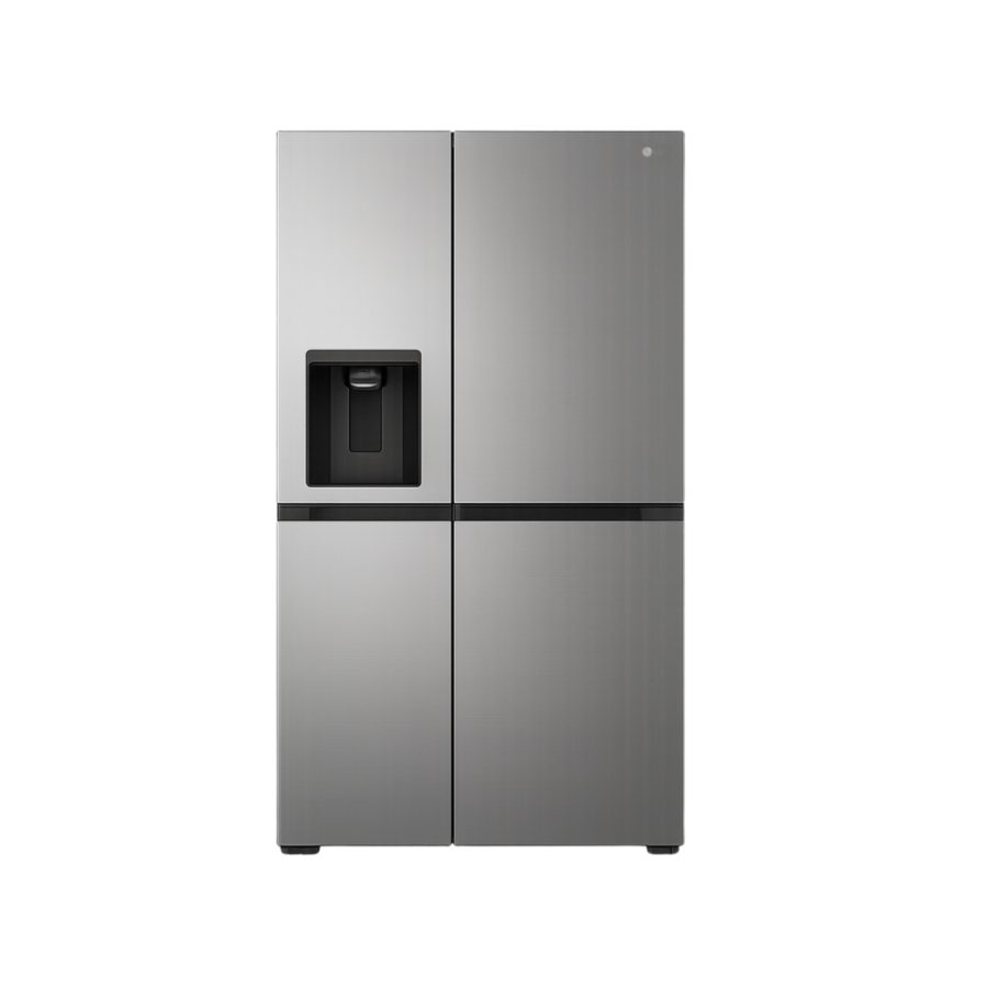 LG 674L Side-by-Side Refrigerator – Model REF 257 KLKW-L, Energy-Efficient Silver