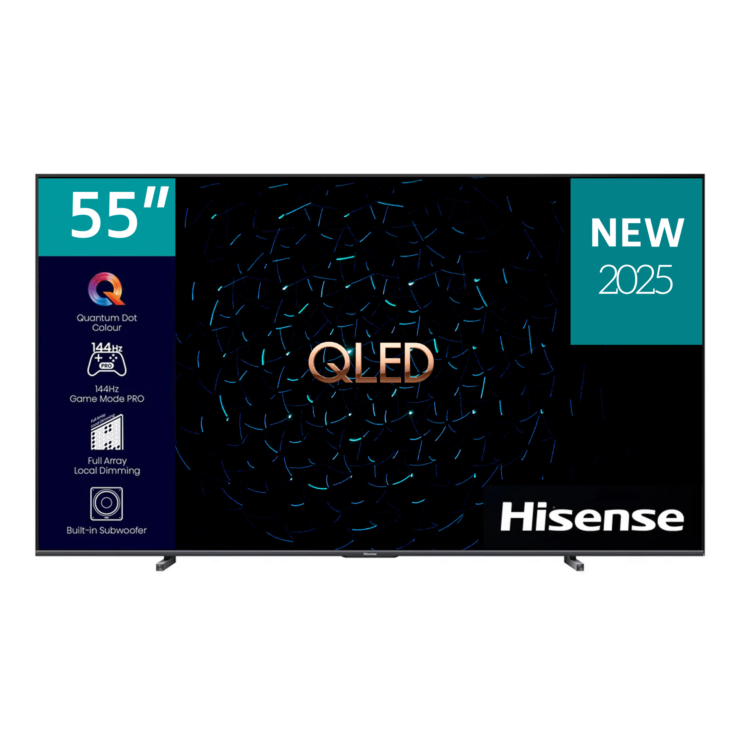 Hisense 55-Inch 4K QLED Smart TV (2025 Model) – Ultra HD Smart Television with Vibrant Color