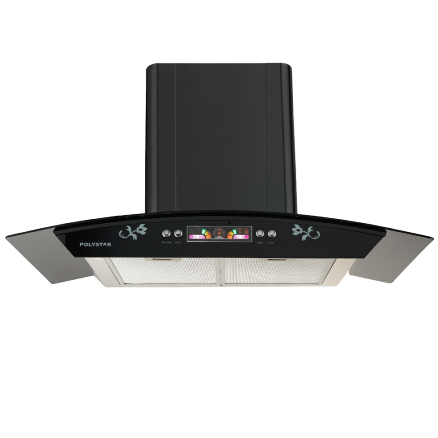 60cm Tempered Glass Kitchen Range Hood – Polystar PV-6009BD