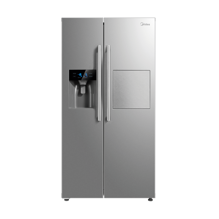 Midea 490L Side by Side Refrigerator with Water Dispenser & Ice Maker – Model MDRS678FGFO2