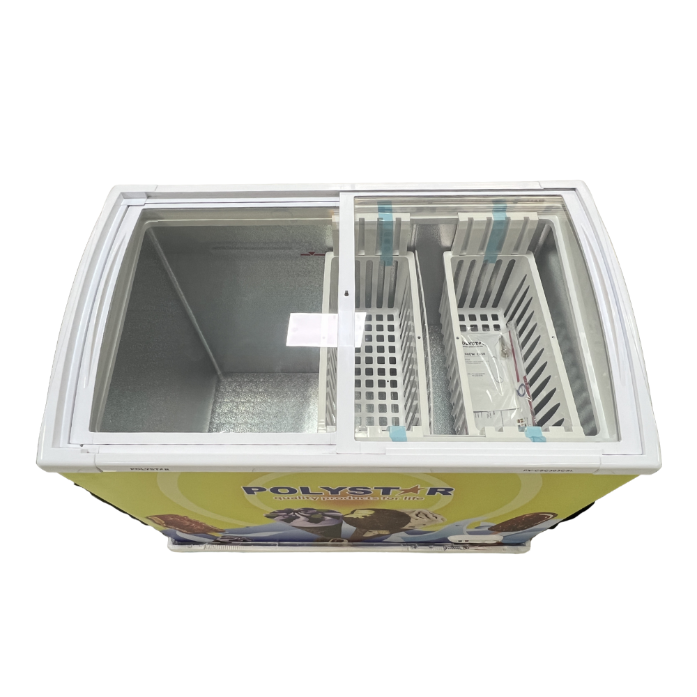 Polystar PV-CSC303CSL 225L Upright Glass Door Showcase Freezer – Commercial Freezer