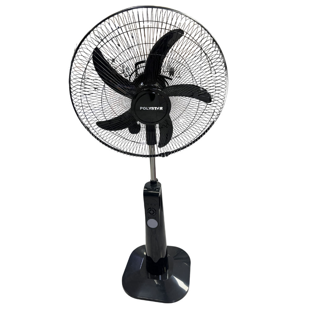 Polystar PV-3018B-USB 18-Inch Rechargeable Standing Fan with Multi-Speed Control