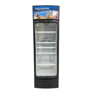 Polystar PV-SC426BG 350L Showcase Chiller – Glass Door Display Refrigerator for Drinks & Snacks