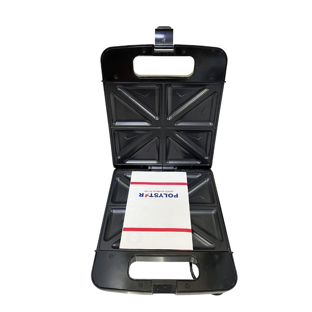 Polystar PVKL-SM604B4 4-Slice Sandwich Maker – Family-Size Toasting Maker