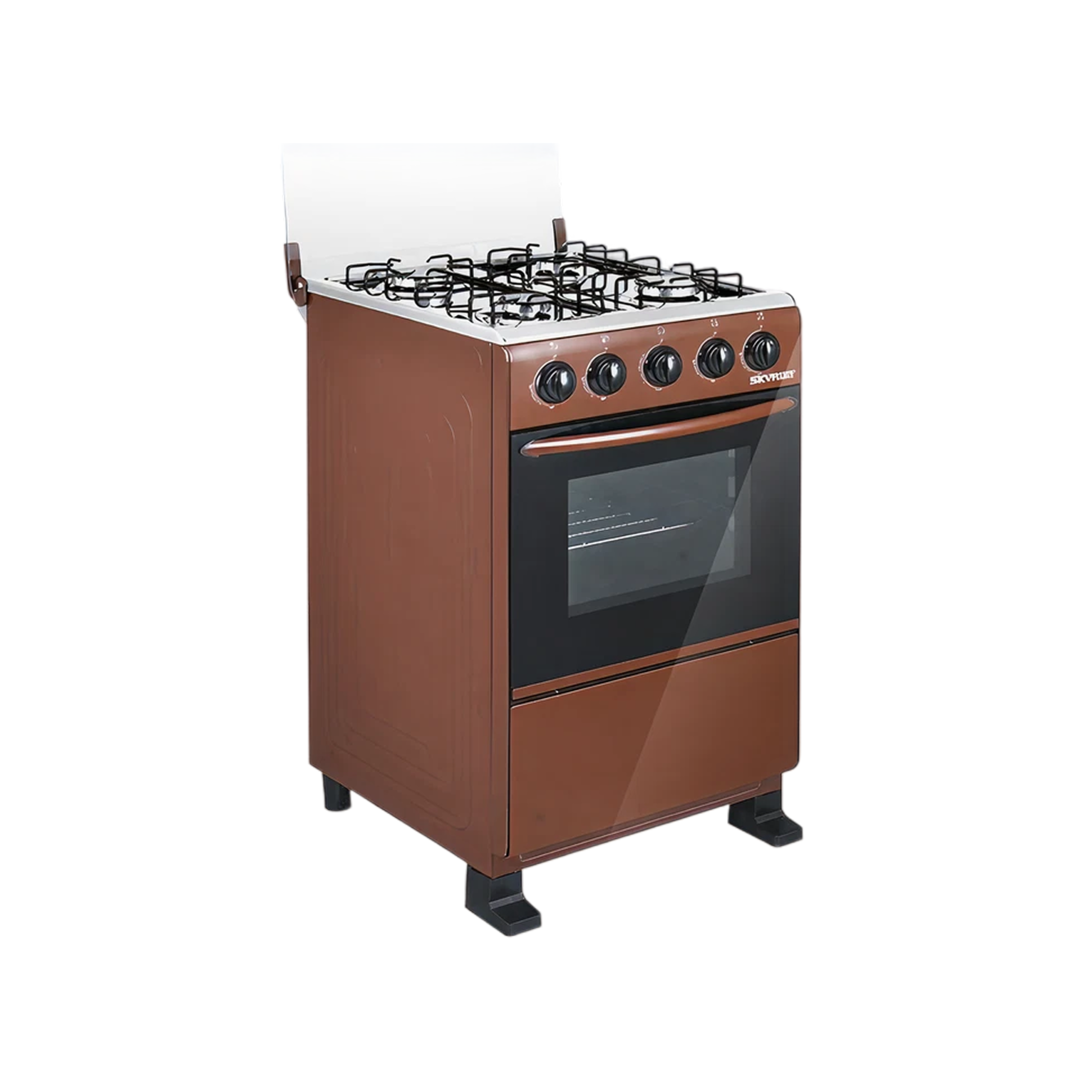 Skyrun 4-Burner Gas Cooker with Oven (4+0) – Freestanding Kitchen Stove for Home Cooking