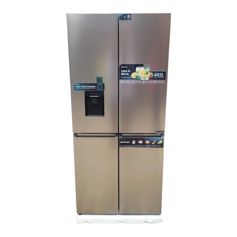 Hisense 482L 4-Door Inverter Refrigerator with Water Dispenser - 61WCB-RQ