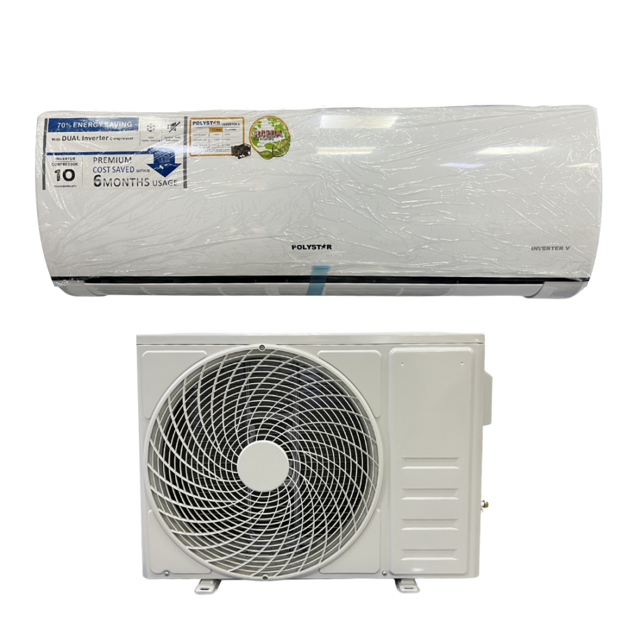 Polystar PV-2KT-09INV 1HP Inverter Split Air Conditioner – Energy-Efficient Room Cooling