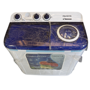 Polystar 7kg Top-Load Twin Tub Manual Washing Machine – Model PV-WDW7KG