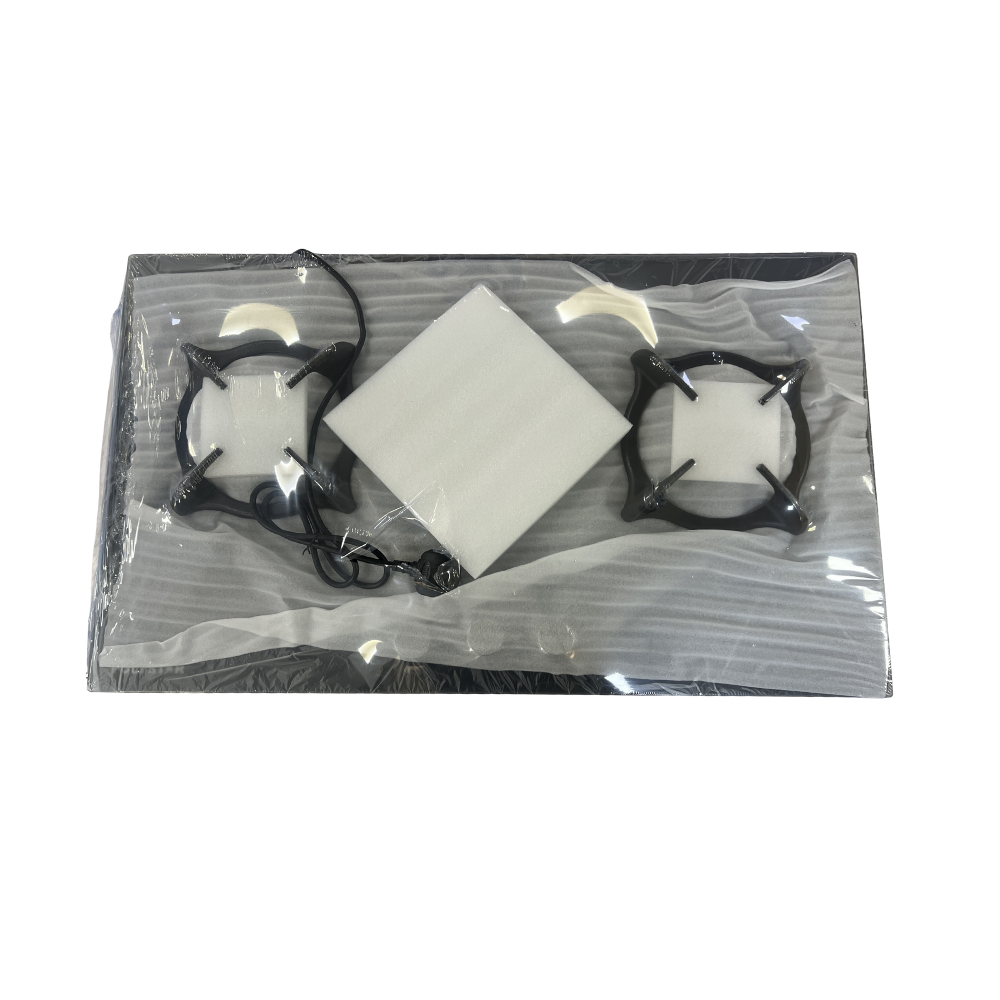 Polystar 2-Burner Gas Hob with 1 Hot Plate – Model PV-HBG3801