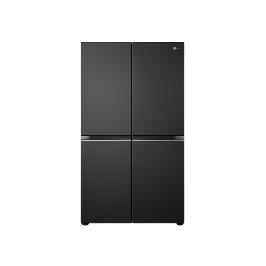 LG 703L Side-by-Side Refrigerator in Matte Black – Model REF 257KQJW