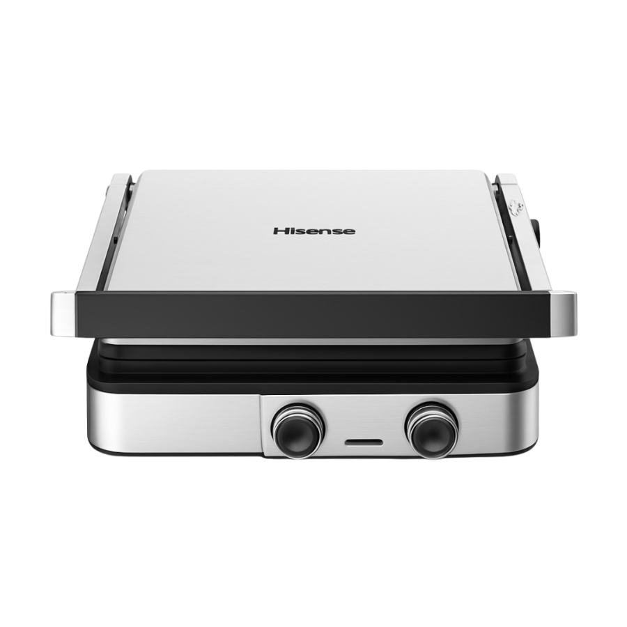 Hisense H181CG01 2000W Contact Grill – Silver, High-Power Multi-Purpose Grill