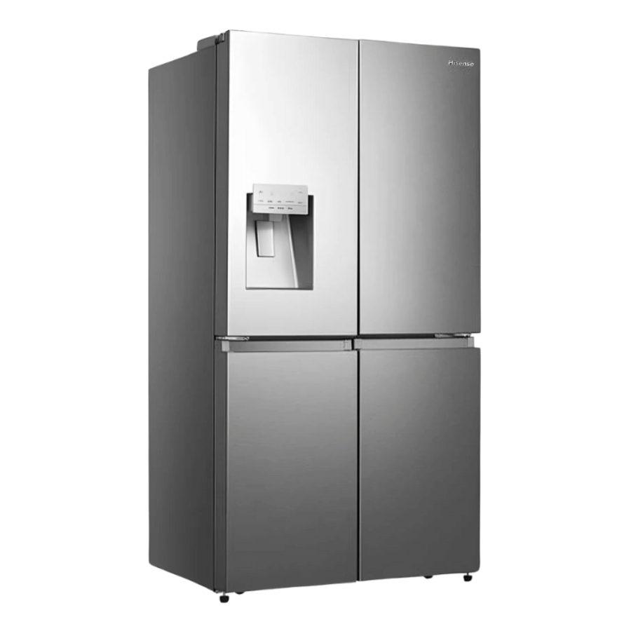 Hisense 522L 4-Door Side-by-Side Refrigerator With Inbuilt  Water Dispenser & Ice Maker