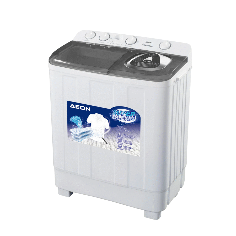 Aeon AWM11 11kg Twin Tub Washing Machine – Semi-Automatic Top Load Washer
