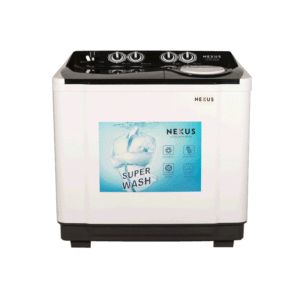 NEXUS 13kg Semi-Automatic Twin Tub Washing Machine – Model NX-WM-13SAS, Compact Laundry Washer for Home Use