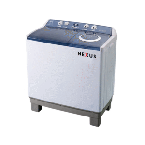 NEXUS 7kg Semi-Automatic Twin Tub Washing Machine – Model NX-WM-7kg, Compact Laundry Washer for Home Use
