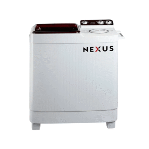 NEXUS 9kg Semi-Automatic Twin Tub Washing Machine – Model NX-WM-9SAK, Compact Laundry Washer for Home Use