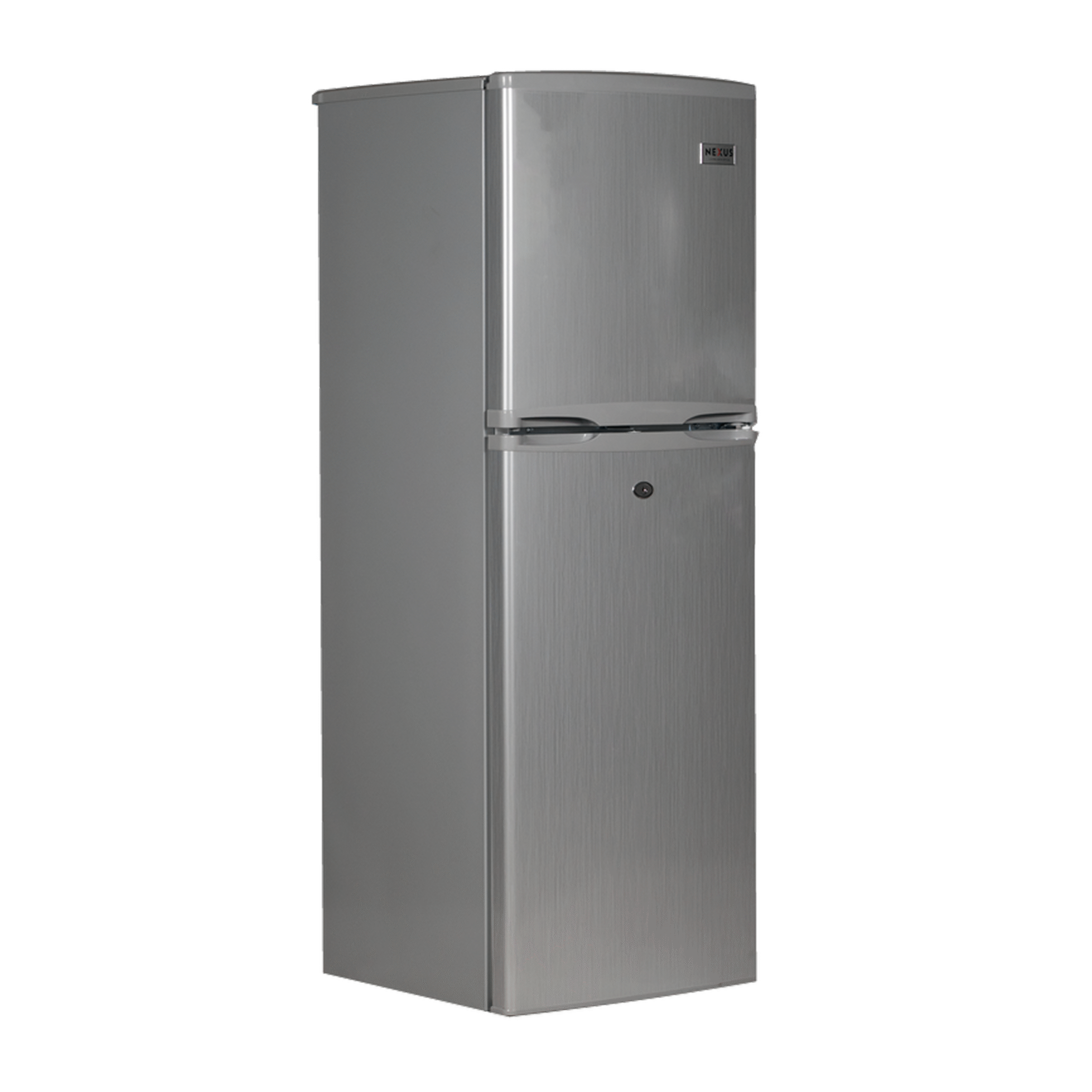NEXUS 120L Top Freezer Refrigerator – Model NX-140, Silver Compact Fridge for Home & Office