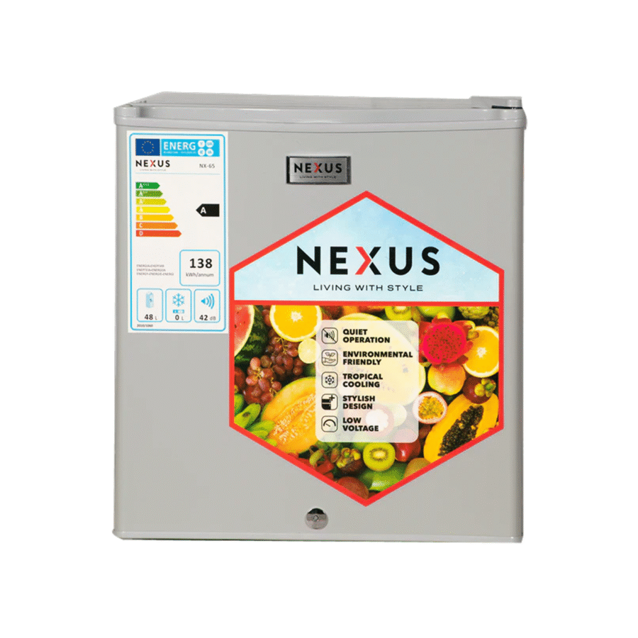 NEXUS 50L Single-Door Bedside Refrigerator – Model NX-65, Compact Mini Fridge for Home & Office