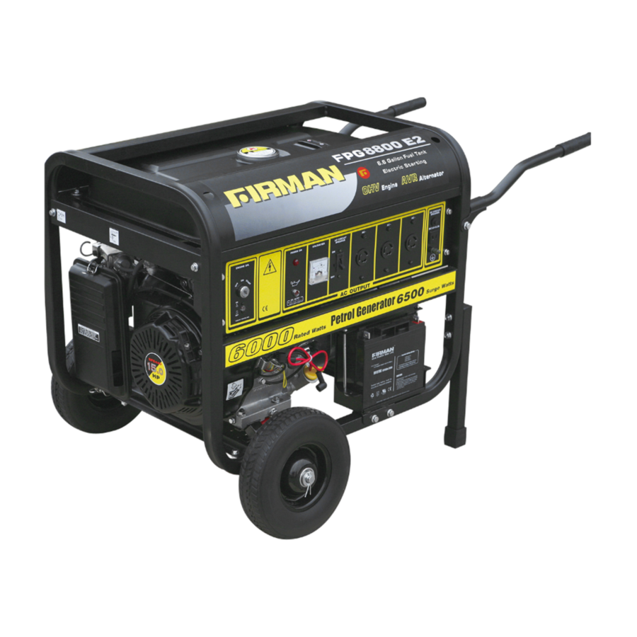 FIRMAN 6.5kva KEY START GENERATOR - FPG8800E2